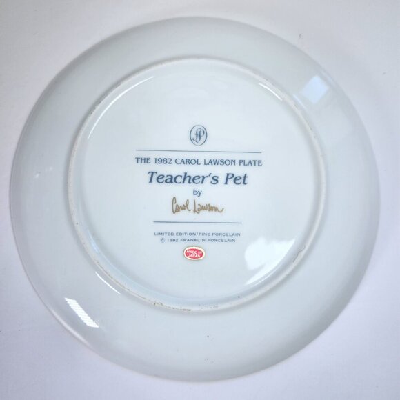 Franklin Mint Carol Lawson Collectors Plates Lot of 4 Teddy Bears Limited Ed - Picture 8 of 8